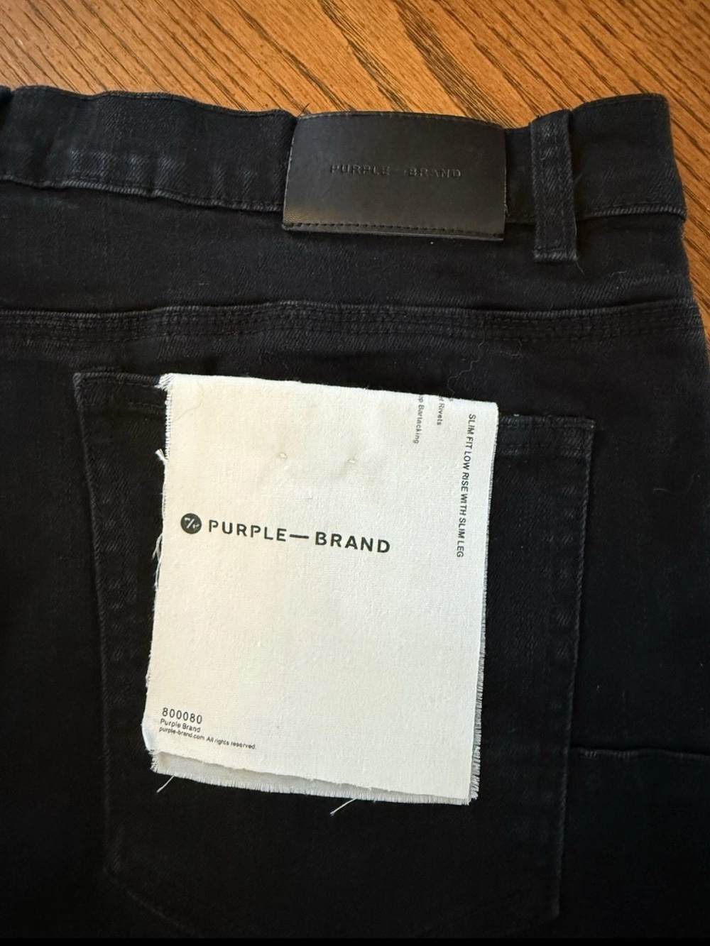 NEW- Purple Brand Men's Jeans Sz 36 Style 202323 Black Pants Stretchy